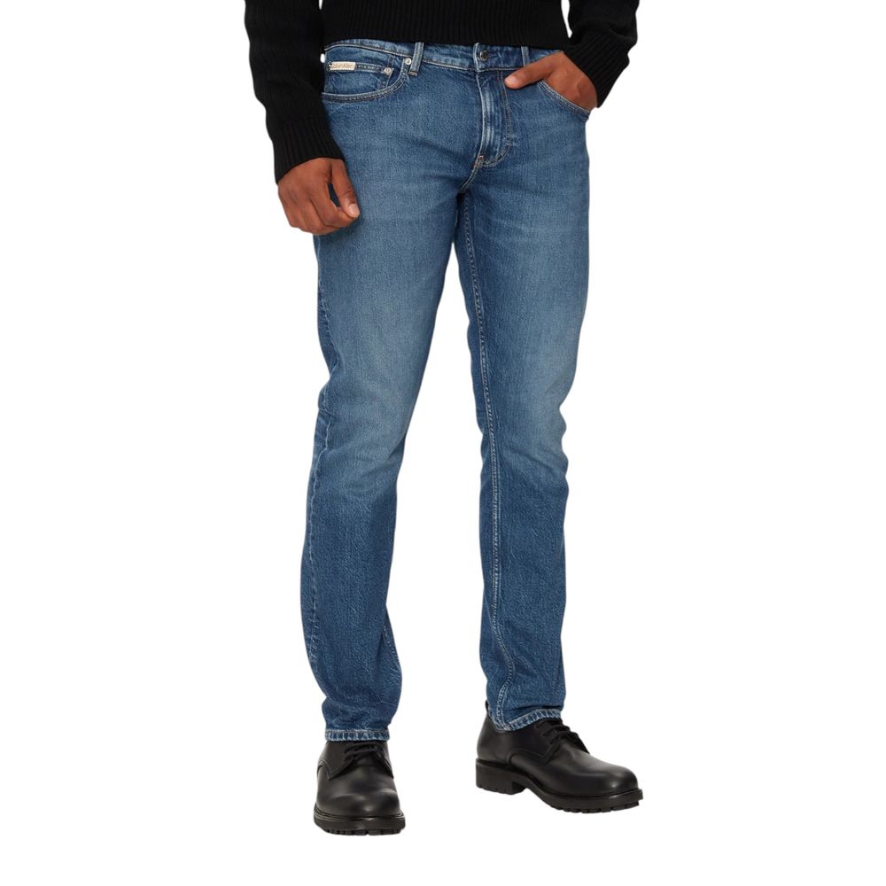 Calvin Klein Jeans Blue Cotton Skinny Jean