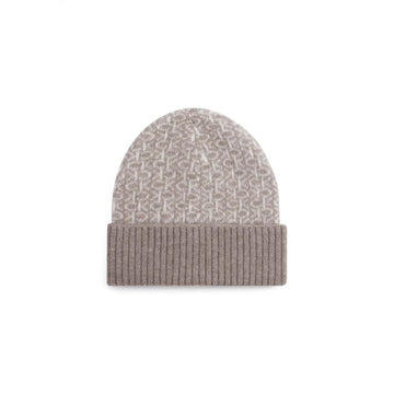Calvin Klein Beige Alpaca Leather Caps Baseball Hat