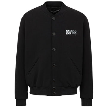 Dolce & Gabbana Black Viscose Jackets & Coat