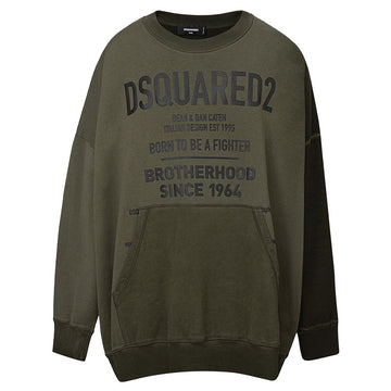 هودي قطني أخضر من Dsquared²