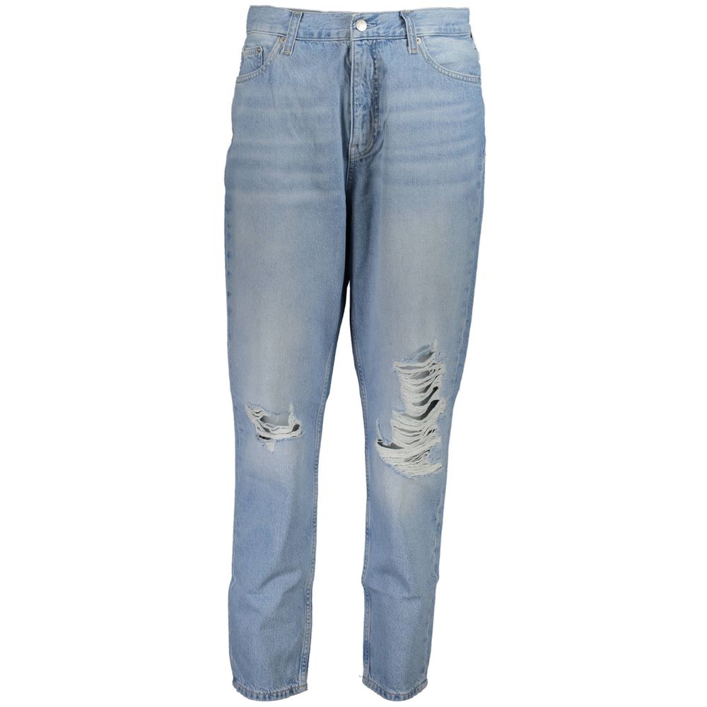 Calvin Klein Blue Cotton Women Jeans