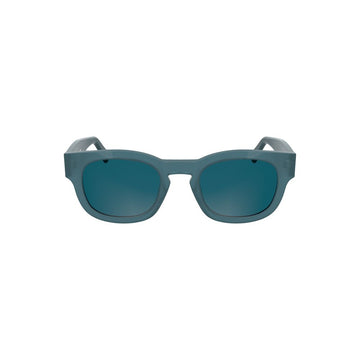 Calvin Klein Blue Acetate Women Sunglass
