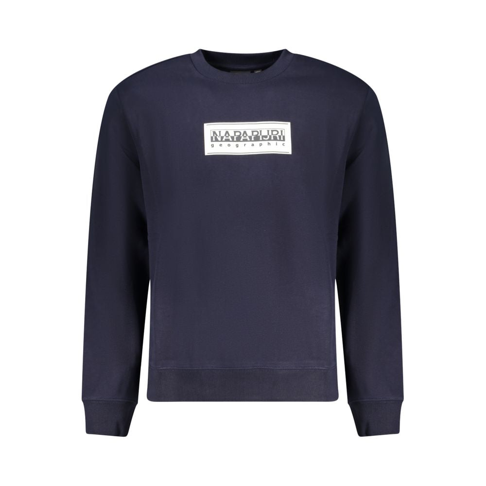 Napapijri Blue Cotton Men Sweater