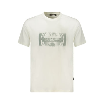 Napapijri White Cotton Men T-Shirt