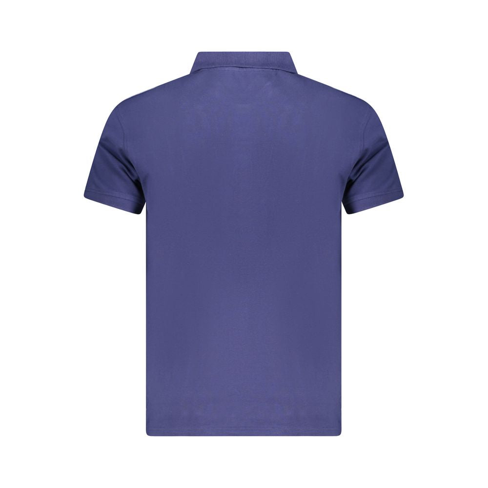 Cavalli Class Blue Cotton Men Polo Shirt