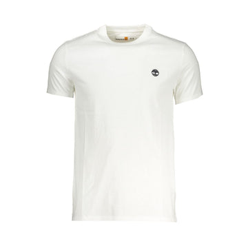 Timberland White Cotton Men T-Shirt