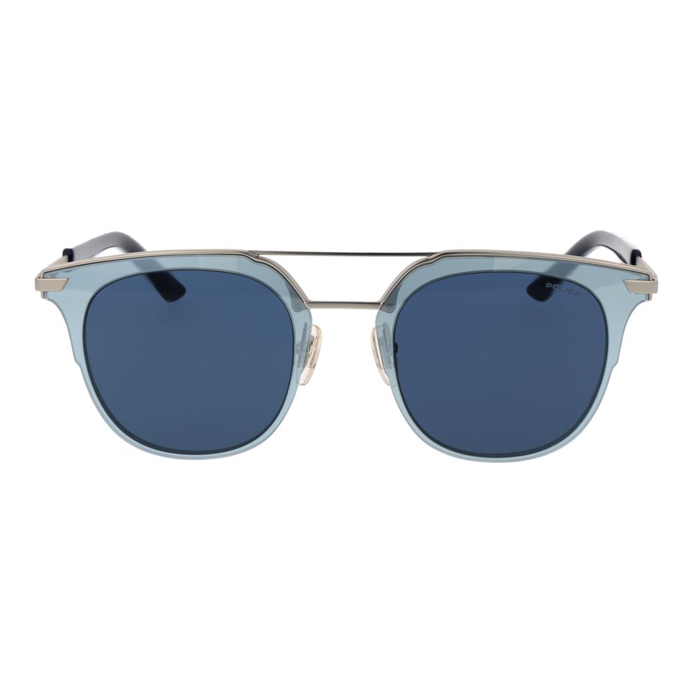 Police Blue Metal Sunglasses