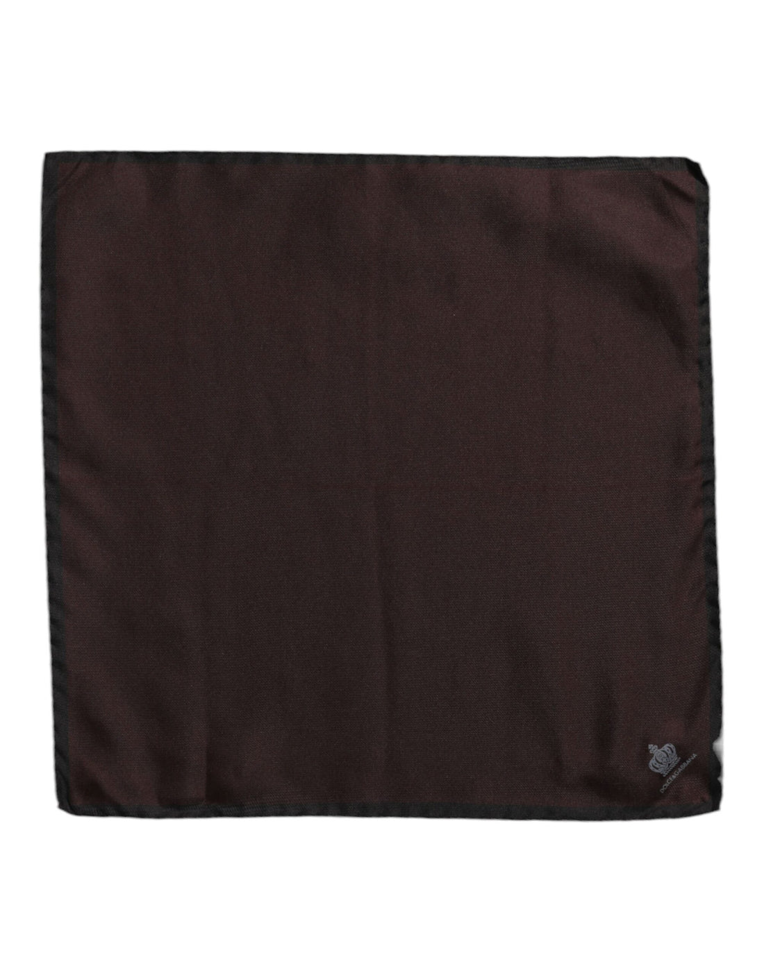Dolce & Gabbana Brown DG Crown Silk Square Men Foulard Scarf