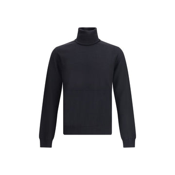 Jil Sander Black Fleece Wool Sweatshirt