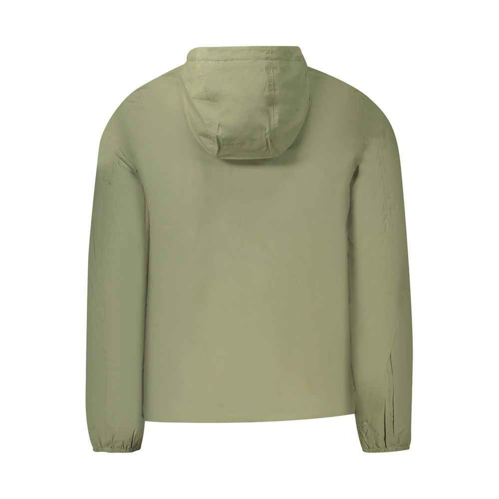 K-WAY Green Nylon Men Jacket