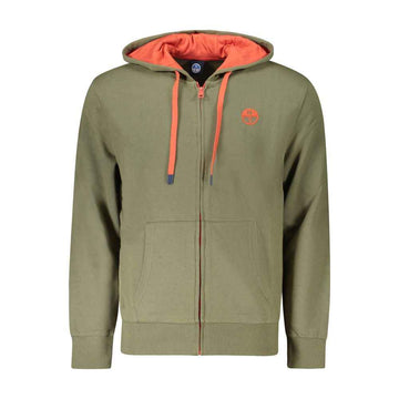 North Sails Green Cotton Men's Hooded Sweater