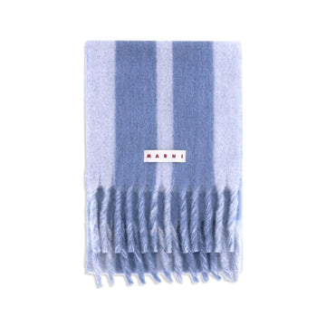 Marni Light Blue Wool Scarf