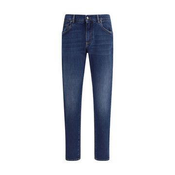 Dolce & Gabbana Blue Cotton Jeans Denim