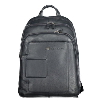 Piquadro Blue Leather Backpack