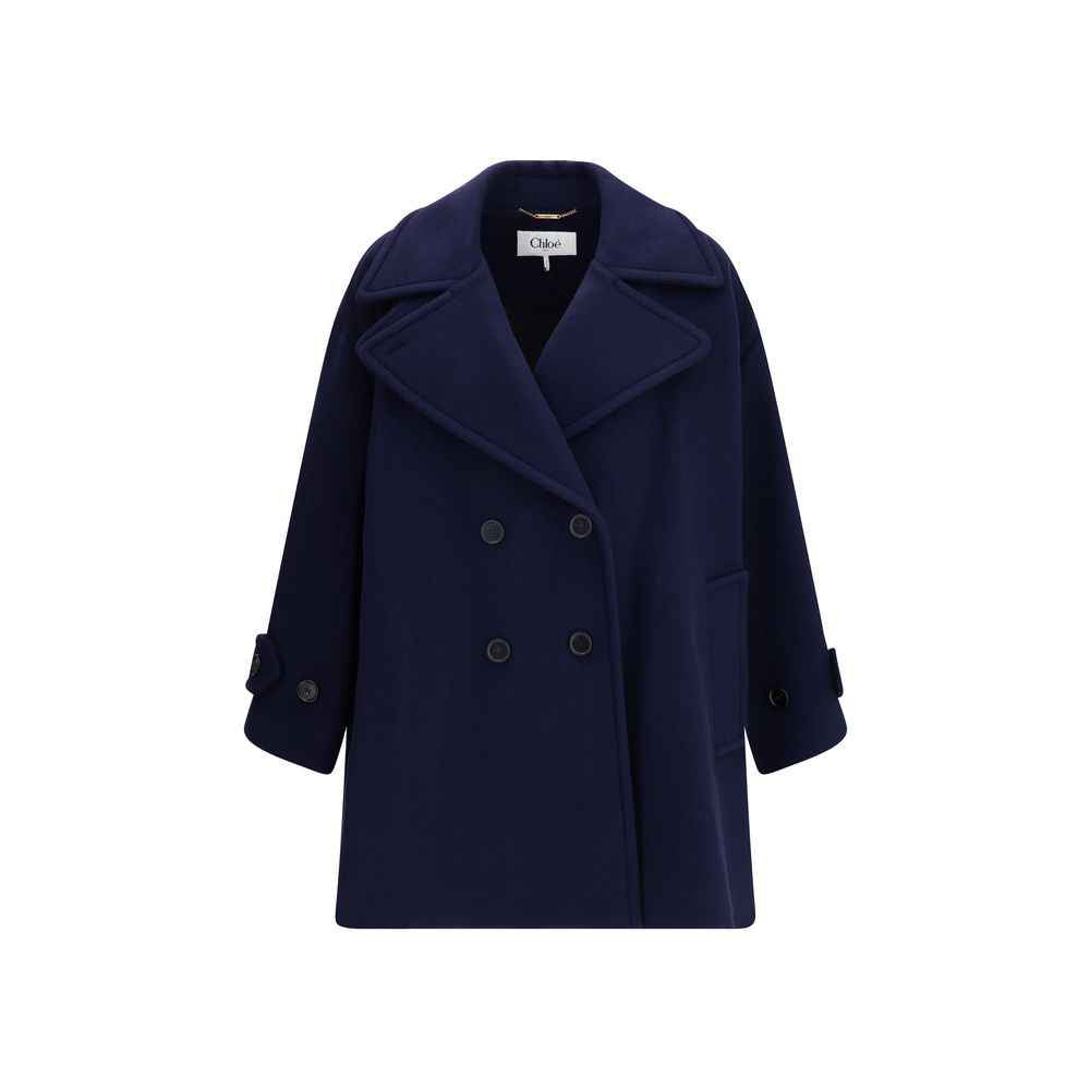 Chloé Oversized double breasted wool Coat