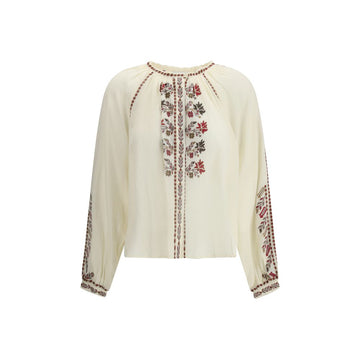 Marant Etoile White Cotton Top
