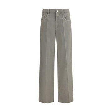Brunello Cucinelli Bicolor Cotton Relaxed Fit Jeans