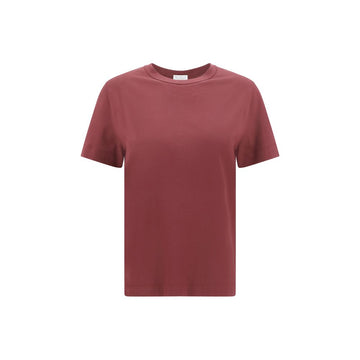 Brunello Cucinelli Bordeaux Cotton T-Shirt