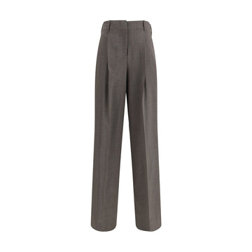 P.A.R.O.S.H. Gray Elastane Dress Pants
