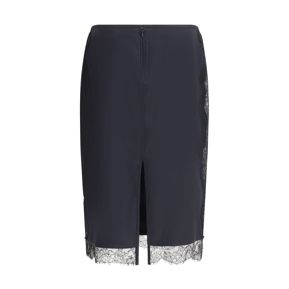 Tom Ford Black Silk Midi Skirt