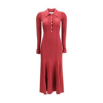 Self-Portrait Ribbed knit midi Dress
