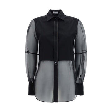 Brunello Cucinelli Black Cotton Pattern Shirt