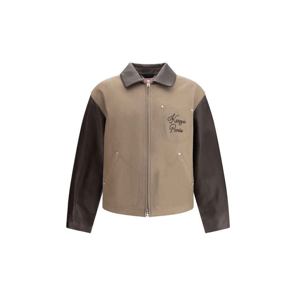 Kenzo Wool and leather college Jacket