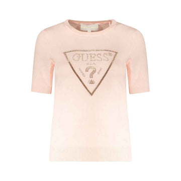 Guess Jeans Pink Viscose Sweater