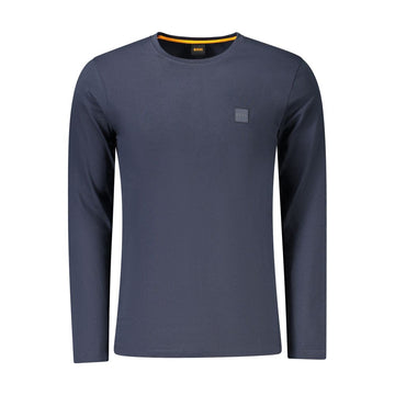 Hugo Boss Blue Cotton Men T-Shirt