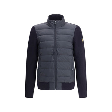 Belstaff Blue Nylon Full-Length Jacket