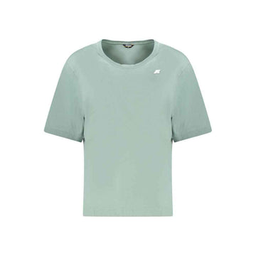 K-WAY Green Cotton Women T-Shirt