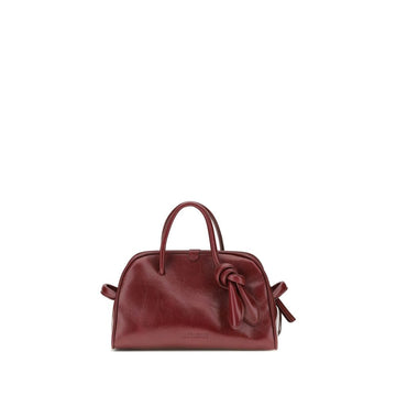 Jacquemus Bordeaux Calf Leather Bos Taurus Handbag