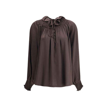 Burberry Geometric Silk Blouse
