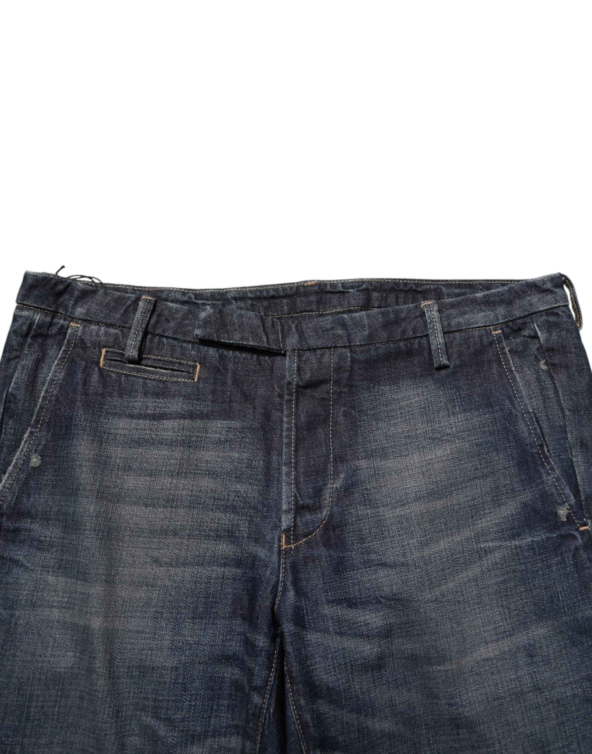 Brian Dales Dark Blue Washed Skinny Men Denim Trouser Jeans