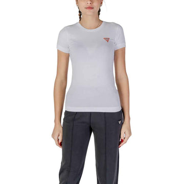 Guess White Cotton T-Shirt