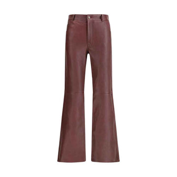 Chloé Flared lambskin leather trousers