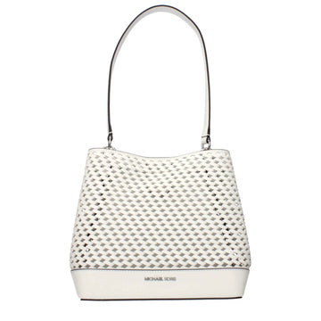 Michael Kors White Leather Shoulder Bags