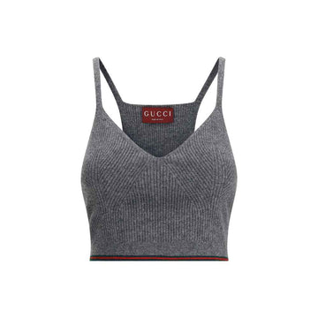 Gucci V-neck ribbed Top