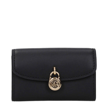 Michael Kors Black Leather Wallets