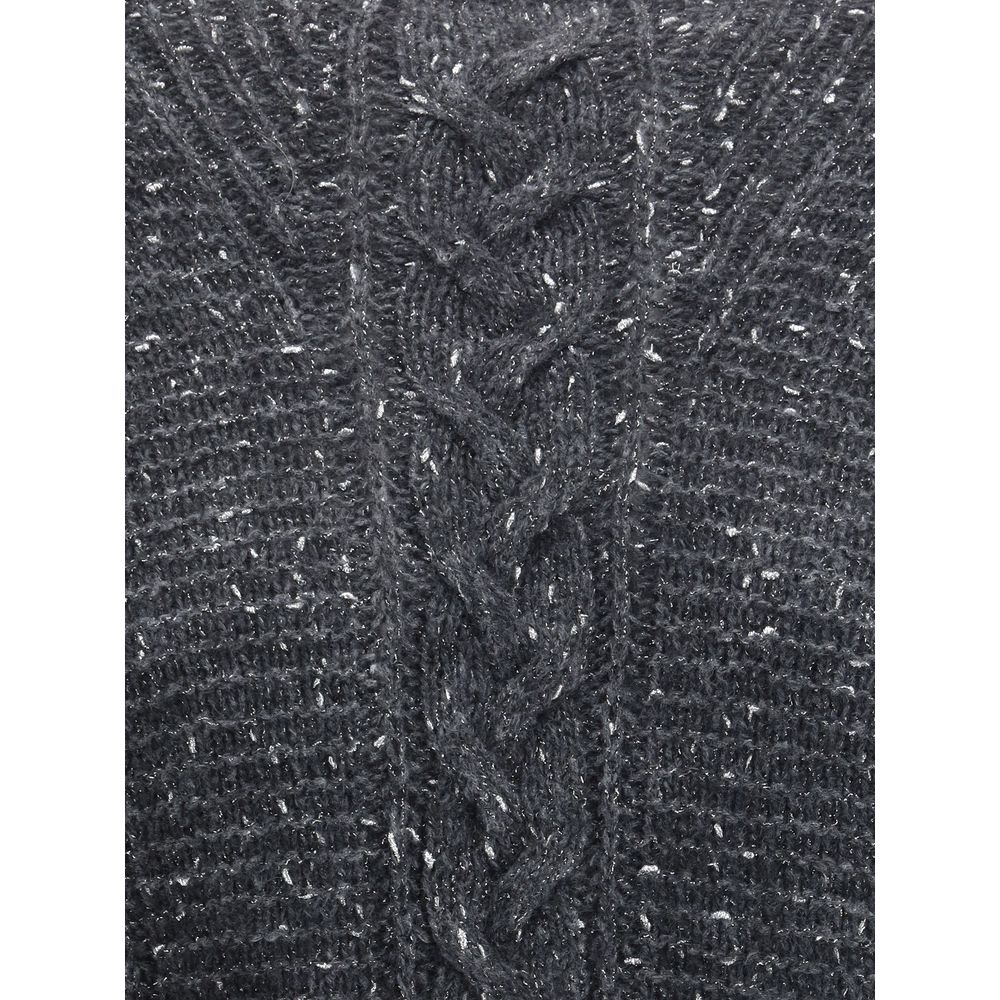 Max Mara Gray Polyamide Sweatshirt