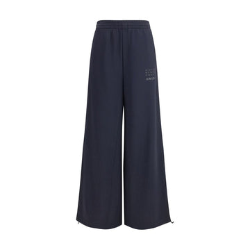 MM6 Black Polyester Athletic Pants