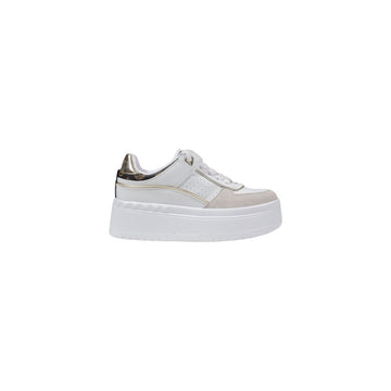Guess White Polyethylene Platform Pumps