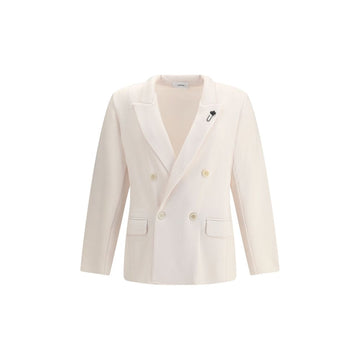 Lardini Cream Wool Coat