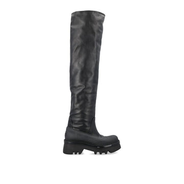 Chloé Black Leather Over The Knee