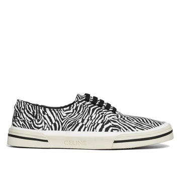 Celine Black Canvas Low Top Sneakers