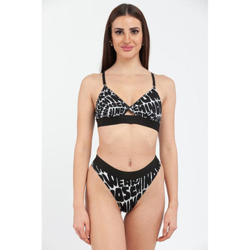 Moschino Black Cotton Bikini