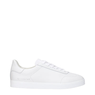 Givenchy White Leather Low Top Sneakers