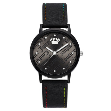 Juicy Couture Black Plastic Dress Watch