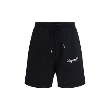 Dsquared² Black Cotton Bermuda Shorts