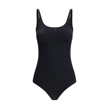 Courrèges Black Elastane One-Piece Swimsuit